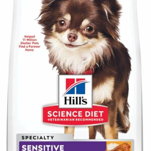 Hill's Science Diet Sensitive Stomach & Skin, Dry Dog Food, Chicken Recipe, 4 lb Bag